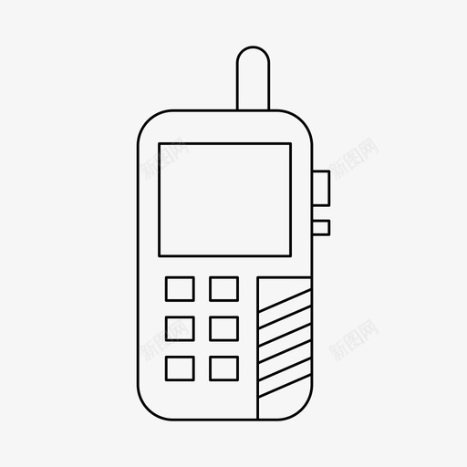 移动电话通讯设备电子设备细线svg_新图网 https://ixintu.com 移动电话 通讯设备 电子设备 细线