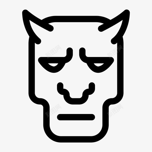 香肠面具文化魔鬼svg_新图网 https://ixintu.com 香肠 面具 文化 魔鬼 日本