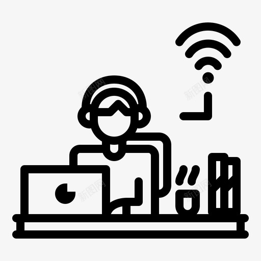 在家工作自由职业者家庭办公室svg_新图网 https://ixintu.com 在家 工作 自由职业者 家庭 办公室 男性