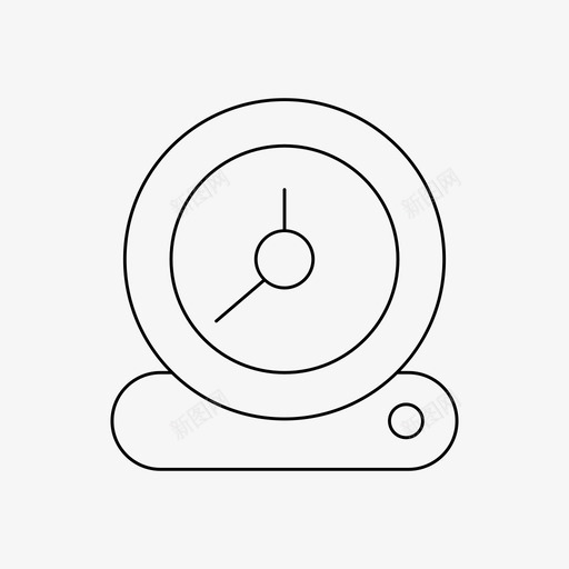 闹钟分钟时间svg_新图网 https://ixintu.com 闹钟 分钟 时间 计时器 电子设备 细线