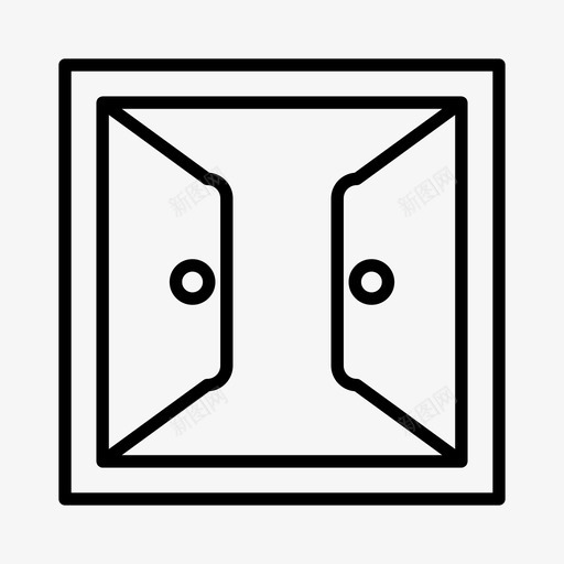 窗装饰玻璃svg_新图网 https://ixintu.com 装饰 玻璃 室内 开窗 窗线