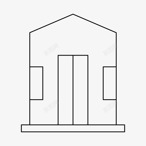 建筑住宿城市svg_新图网 https://ixintu.com 建筑 住宿 城市 大厦 住宅 细线