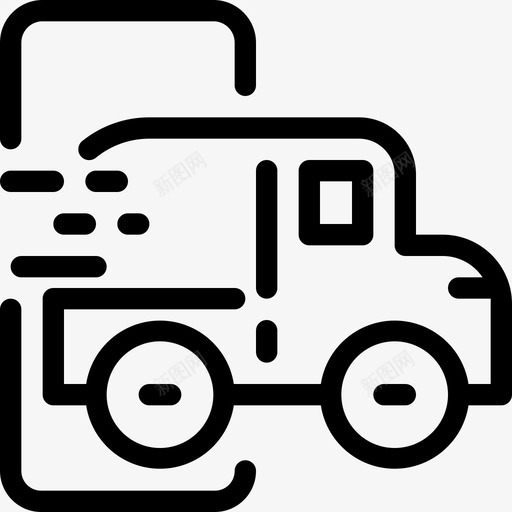 送货在线订购svg_新图网 https://ixintu.com 送货 在线订购 服务 在线购物