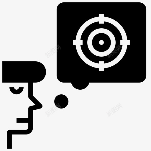 专注目标思考svg_新图网 https://ixintu.com 专注 目标 思考 成就 规划 规划图 图示