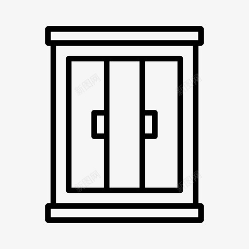 窗装饰门svg_新图网 https://ixintu.com 装饰 玻璃 室内 窗线