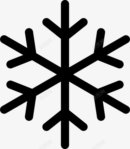 雪花冷冻svg_新图网 https://ixintu.com 雪花 冷冷 冷冻