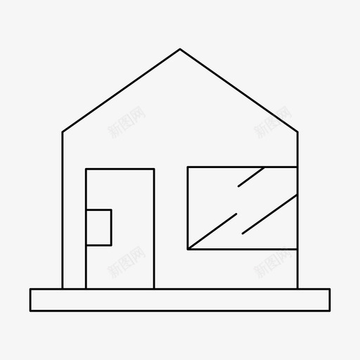 家住楼svg_新图网 https://ixintu.com 住楼 屋居楼 细线