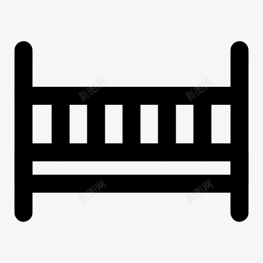 婴儿床家具家居svg_新图网 https://ixintu.com 婴儿床 家具 家居 室内