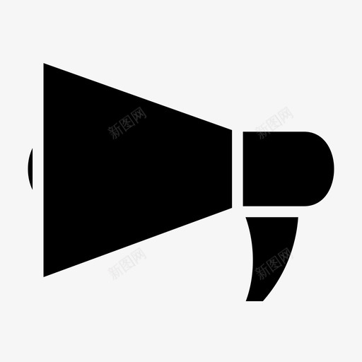 喇叭通告扬声器svg_新图网 https://ixintu.com 电影 喇叭 通告 扬声器 通知 剧院 设备 图示