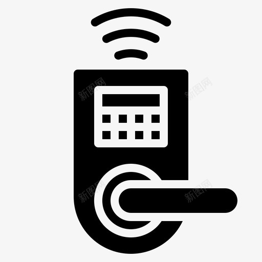 门锁互联网安全svg_新图网 https://ixintu.com 门锁 互联网 安全 联网 字形