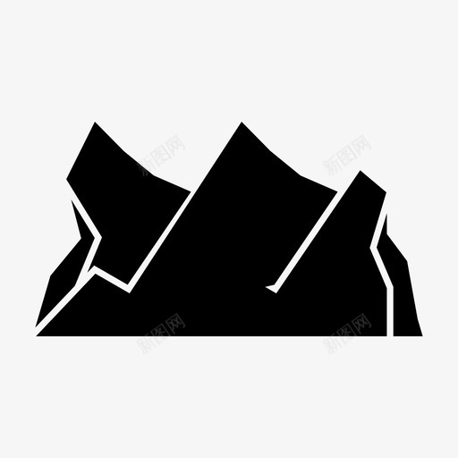 山山脉自然svg_新图网 https://ixintu.com 山山 山脉 自然 山谷