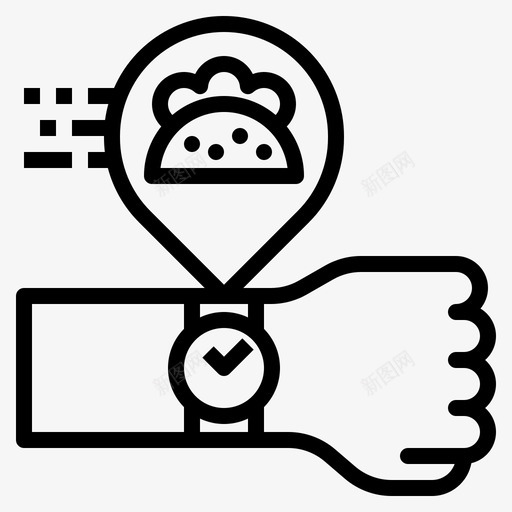 食物等待时间递送玉米卷svg_新图网 https://ixintu.com 食物 等待 时间 递送 玉米