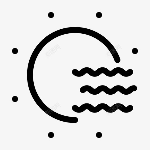 雾太阳天气svg_新图网 https://ixintu.com 天气 雾雾 太阳