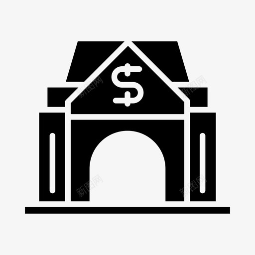 银行金融研究所svg_新图网 https://ixintu.com 银行 金融 研究所 投资 货币 建筑