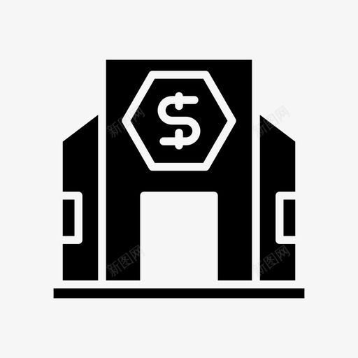 银行金融投资svg_新图网 https://ixintu.com 银行 金融投资 贷款 货币 建筑 坚固