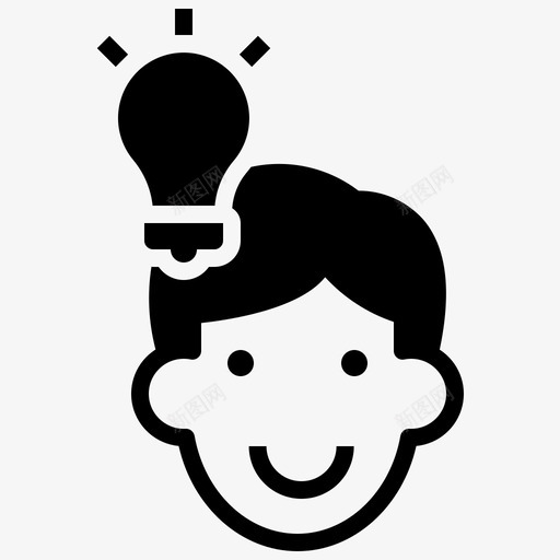 学习创造性思维专家svg_新图网 https://ixintu.com 学习 创造性思维 专家 想法 知识 成就 规划 符号