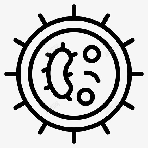 细菌芽孢杆菌微生物svg_新图网 https://ixintu.com 细菌 微生物 芽孢 杆菌 医疗用品