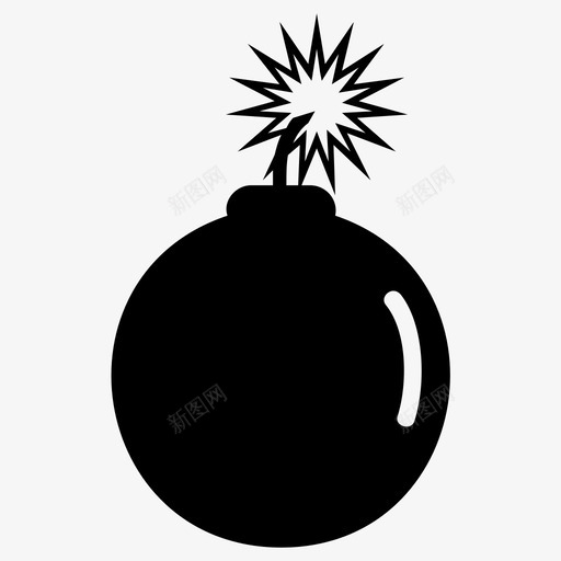 炸弹轰炸药svg_新图网 https://ixintu.com 炸弹 炸药 轰炸 烟火
