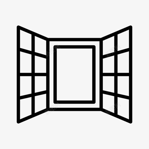 窗装饰玻璃svg_新图网 https://ixintu.com 装饰 玻璃 室内 开窗 窗线