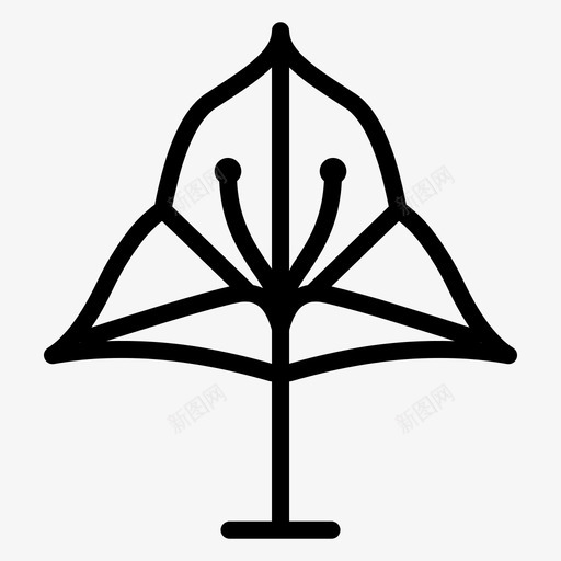 蒲公英花叶svg_新图网 https://ixintu.com 夏季 蒲公英 花叶 热带 图标