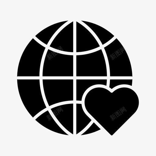 全球心全球爱svg_新图网 https://ixintu.com 全球 球心 坚实