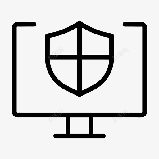 计算机安全防病毒屏蔽svg_新图网 https://ixintu.com 安全 计算机 防病毒 屏蔽