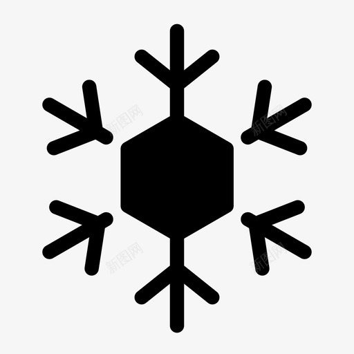 雪天气预报下雪svg_新图网 https://ixintu.com 天气预报 下雪 天气