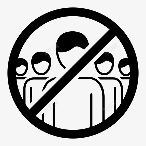 不允许团体科罗纳科维德19svg_新图网 https://ixintu.com 不允许 团体 科罗 纳科 维德 禁止 社会 距离 公众 集会 病毒
