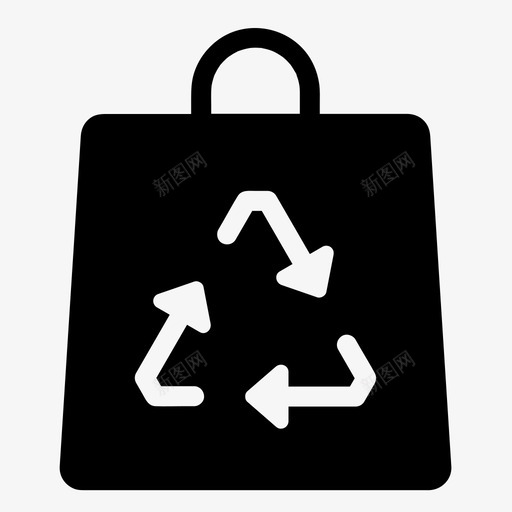 回收袋生态环境svg_新图网 https://ixintu.com 回收 生态 生态环境 可回收