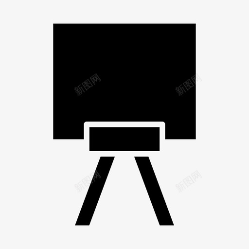 帆布木板设计svg_新图网 https://ixintu.com 帆布 木板 设计 画架 绘画 文具