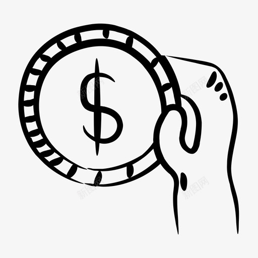 货币硬币资产现金svg_新图网 https://ixintu.com 货币 硬币 美元 资产 现金 金属 图标 收藏