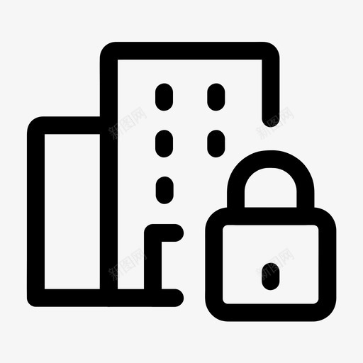 企业vpn锁安全svg_新图网 https://ixintu.com 企业 安全