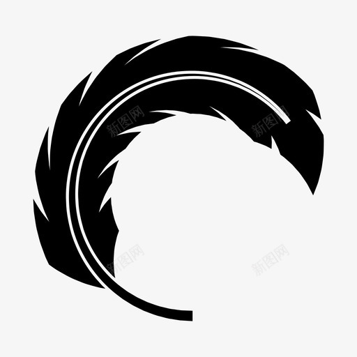 羽毛羽毛笔柔软svg_新图网 https://ixintu.com 羽毛 毛笔 柔软 翅膀