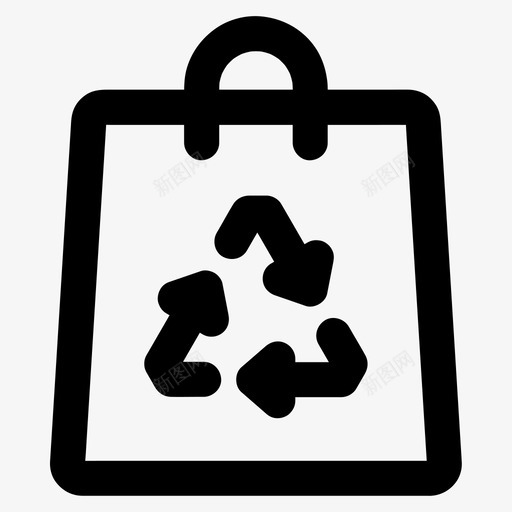 回收袋生态环境svg_新图网 https://ixintu.com 回收 生态 生态环境 可回收