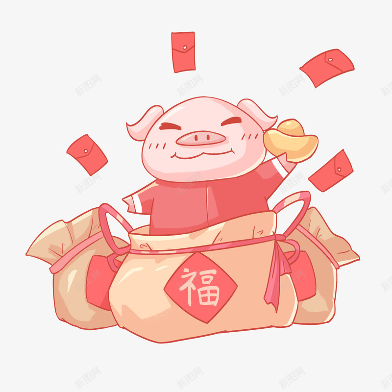 28皮卡猪png免抠素材_新图网 https://ixintu.com 皮卡