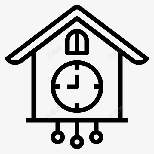 布谷鸟钟闹钟日期svg_新图网 https://ixintu.com 布谷鸟 日期 钟闹钟 闹钟 时间 日历