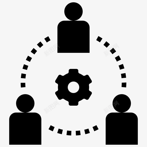 连接头脑风暴会议svg_新图网 https://ixintu.com 连接 头脑 风暴 会议 团队 合作 启动
