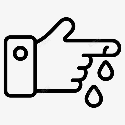 手指割伤手指骨折手指受伤svg_新图网 https://ixintu.com 手指 割伤 受伤 医疗 骨折