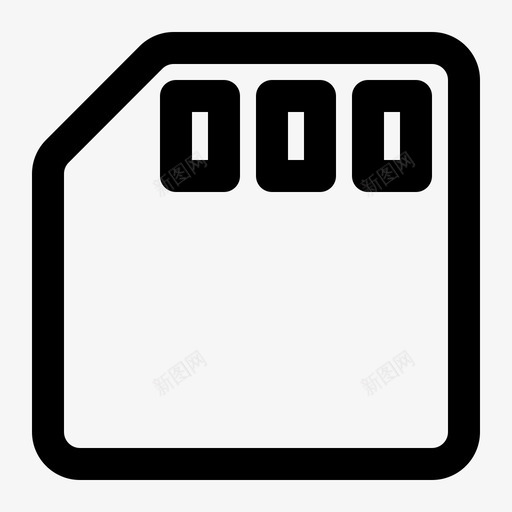 内存卡内存卡svg_新图网 https://ixintu.com 内存 卡内 存储器 用户界面 媒体 线路