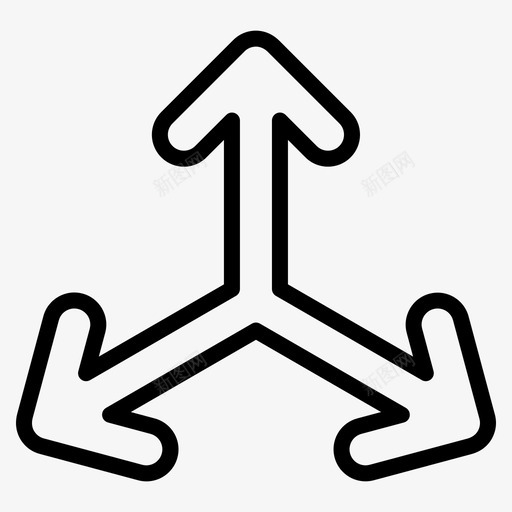 三个箭头尺寸导航svg_新图网 https://ixintu.com 箭头 三个 尺寸 导航 轮廓