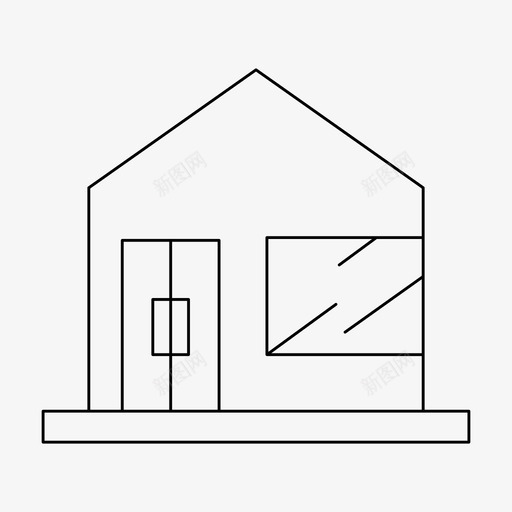 家住楼svg_新图网 https://ixintu.com 住楼 屋居楼 细线
