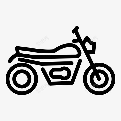 扰频器摩托车骑乘svg_新图网 https://ixintu.com 摩托车 扰频 骑乘 运输 运输车 车辆 轮廓