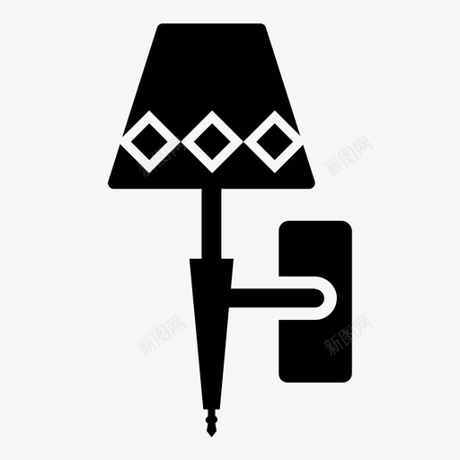 壁灯古典家具svg_新图网 https://ixintu.com 壁灯 古典家具 客厅家具