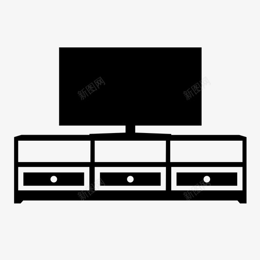 电视柜家具客厅svg_新图网 https://ixintu.com 电视柜 家具 客厅 桌子 电视机