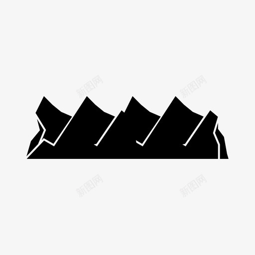 山攀登风景svg_新图网 https://ixintu.com 攀登 登山 风景 山谷 山脉