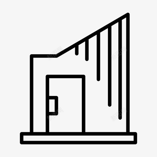 家楼门svg_新图网 https://ixintu.com 楼门 房子 住宅 建筑
