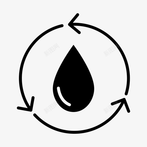 水循环生态环境svg_新图网 https://ixintu.com 水循 环水 循环 生态环境 节约 生态 固体