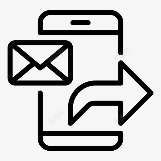 转发消息邮件共享svg_新图网 https://ixintu.com 转发 消息 邮件 共享 智能 手机 通信