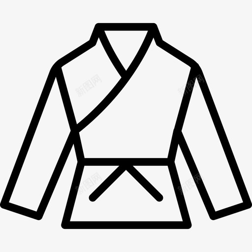 武术拳击服空手道gisvg_新图网 https://ixintu.com 武术 空手道 拳击 制服 可穿 穿戴 服装 运动