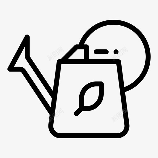 浇灌罐花园园艺svg_新图网 https://ixintu.com 浇灌 花园 园艺 花盆 春天